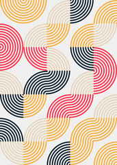 Abstract Geometric Pattern generative computational art illustration
