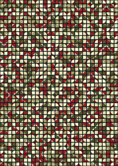 Fototapeta premium Abstract Geometric Pattern generative computational art illustration