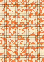 Abstract Geometric Pattern generative computational art illustration