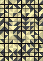 Abstract Geometric Pattern generative computational art illustration