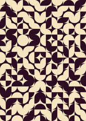 Abstract Geometric Pattern generative computational art illustration