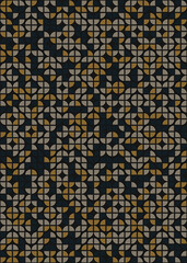 Abstract Geometric Pattern generative computational art illustration