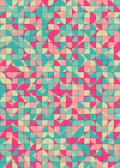 Abstract Geometric Pattern generative computational art illustration