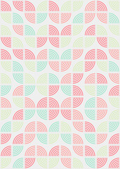 Abstract Geometric Pattern generative computational art illustration