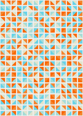 Abstract Geometric Pattern generative computational art illustration