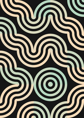 Abstract Geometric Pattern generative computational art illustration