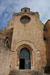 Fototapeta na wymiar Iglesia abacial de San Salvador, Monasterio San Salvador de Oña, Burgos, España