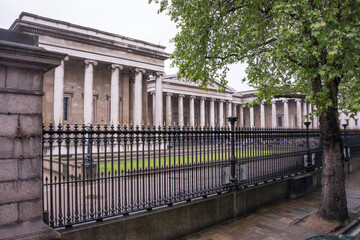 Fototapeta na wymiar Exteriores del Museo Británico de Londres