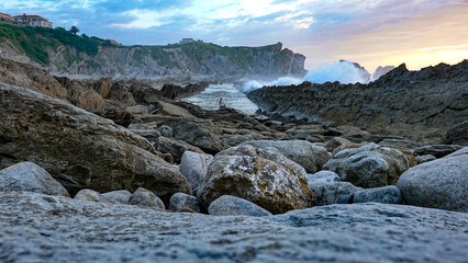 Playa de la Arnía, Liencres, Cantabria, España