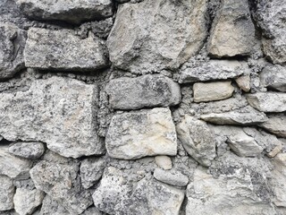Old stone fence, good for background and decoration.