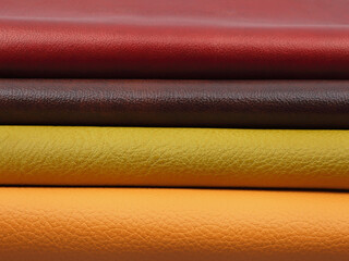Natural leather textures samples