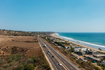 Pacific Coast Highway in Malibu, California