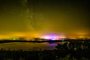 Sterne, Milchstra&szlig;e, Geiseltalsee, M&uuml;cheln, Braunsbedra