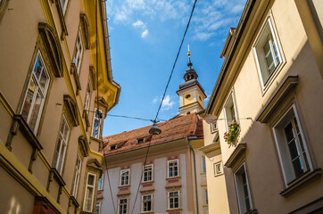 Urban landscape, architecture in Graz, Styria, Austria