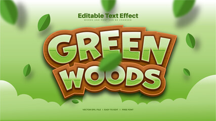 Green Woods Text Effect