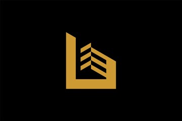 Letter B home logo design vector. Sign B house logo illustration. Abstract logo design for real estate company business.
