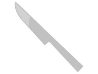 ナイフ　イラスト　銀色　シンプル　かわいい　アイコン