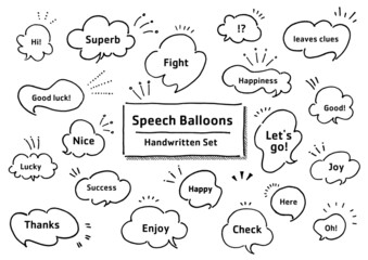 手書きの吹き出し