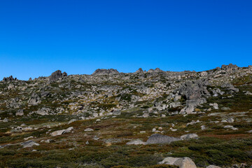 mountain landscape with blue sky