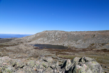 landscape with blue sky