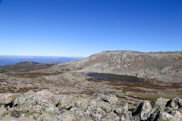 landscape with blue sky