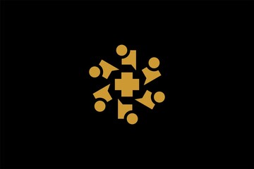 Medical group logo design - Vector