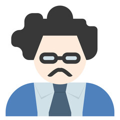 scientist flat icon