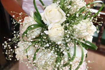 wedding bouquet of roses