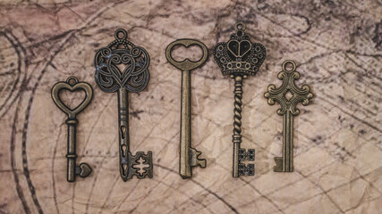 Skeleton Keys On Map