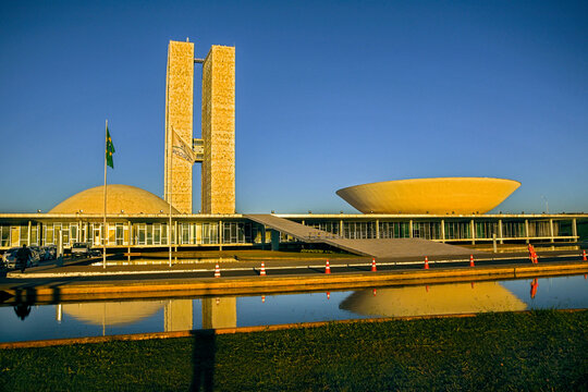 Edificio do Congresso Nacional em Bras&iacute;lia. Distrito Federal.