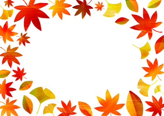 かわいい紅葉のフレーム