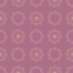 Yellow circle lotus flower seamless pattern background. Perfect for fabric, scrapbooking and wallpaper projects .
