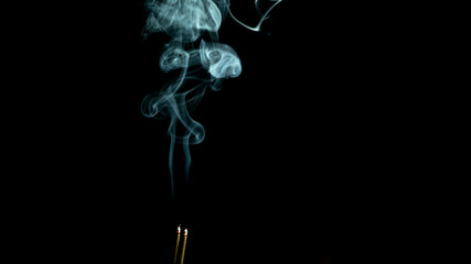 Sticks Smoke in Night