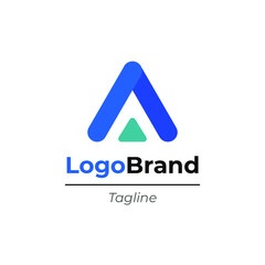 Letter A modern logo design. Vector logo design for business, company, corporate