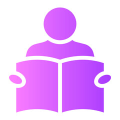 reading gradient icon