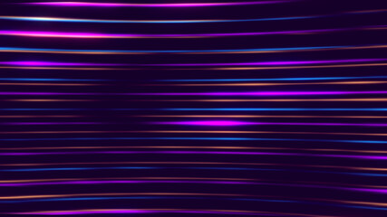 Abstract Artistic Purple Sweet Multicolor Glowing Curved Light Streaks Background Effect