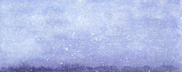 Obraz premium 雪の町