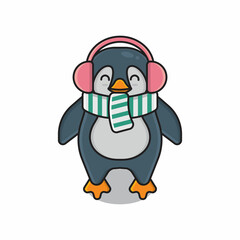 cute penguin vector2