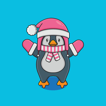 cute penguin vector