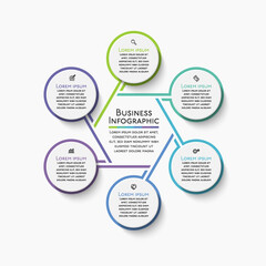 Business data visualization. timeline infographic icons designed for abstract background template milestone element modern diagram process technology digital marketing data presentation chart Vector
