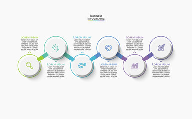 Business data visualization. timeline infographic icons designed for abstract background template milestone element modern diagram process technology digital marketing data presentation chart Vector
