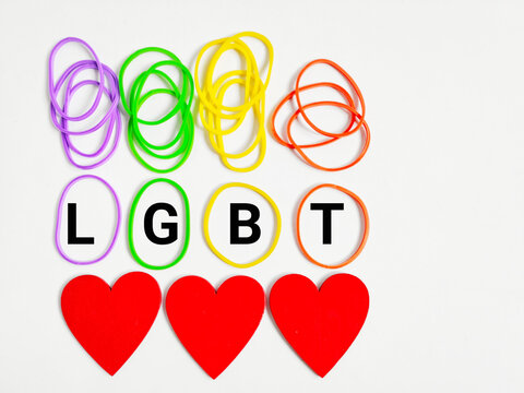 Equality Right Celebration Concept - LGBT text background. Stock photo.