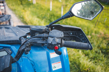 ATV close up. Details. extreme sport