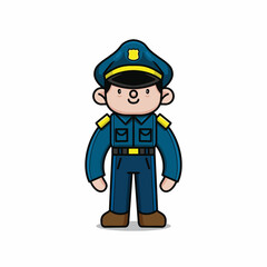 cute police vector