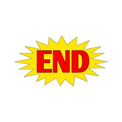 label end icon sticker
