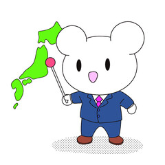 気象予報士　（小動物のキャラクター）