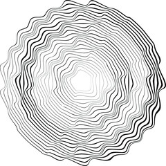 Abstract flow lines background . Fluid wavy shape .Striped linear pattern . Music sound wave . Vector illustration