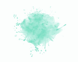 blue watercolor brush stroke 