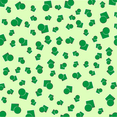 Seamless pattern with different geometric figures. Vector