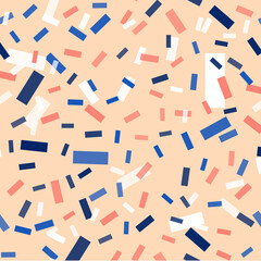 Seamless pattern with different geometric figures. Vector